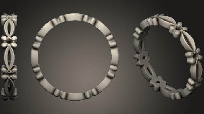 نموذج ثلاثي الأبعاد لآلة CNC خواتم مجوهرات خاتم الزواج الباروك