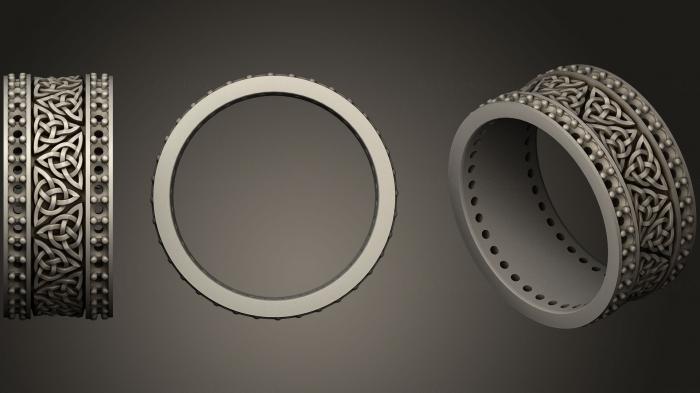 نموذج ثلاثي الأبعاد لآلة CNC خواتم مجوهرات خاتم زواج سلتيك فريد مجاني
