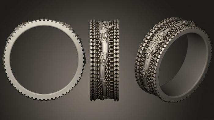 نموذج ثلاثي الأبعاد لآلة CNC خواتم مجوهرات خاتم الزواج مع داتشيك وولف
