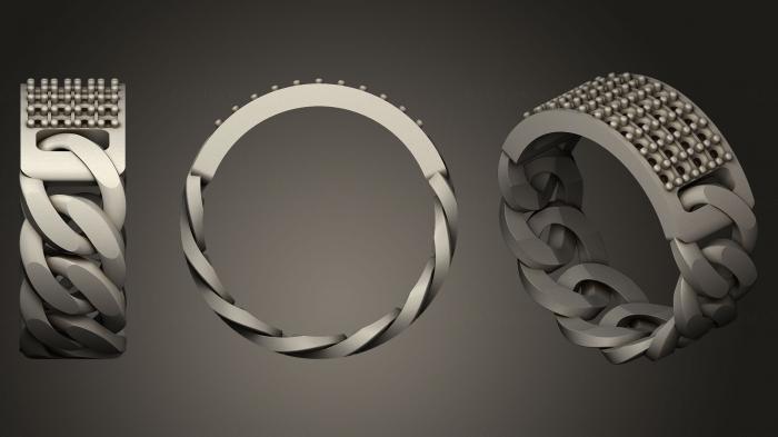 نموذج ثلاثي الأبعاد لآلة CNC خواتم مجوهرات 62- خاتم الزواج من الماس