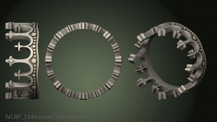 نموذج ثلاثي الأبعاد لآلة CNC خواتم مجوهرات 