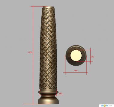 نموذج ثلاثي الأبعاد لآلة CNC الأعمدة 