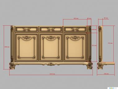 Chests of drawers (KMD_0178) 3D model for CNC machine