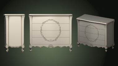 Chests of drawers (KMD_0194) 3D model for CNC machine