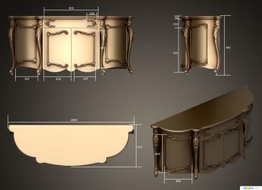 Chests of drawers (KMD_0201) 3D model for CNC machine