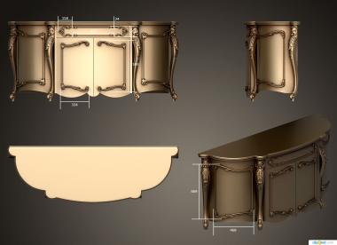 Chests of drawers (KMD_0202) 3D model for CNC machine