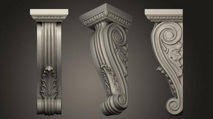 Corbels (KR_0704) 3D model for CNC machine