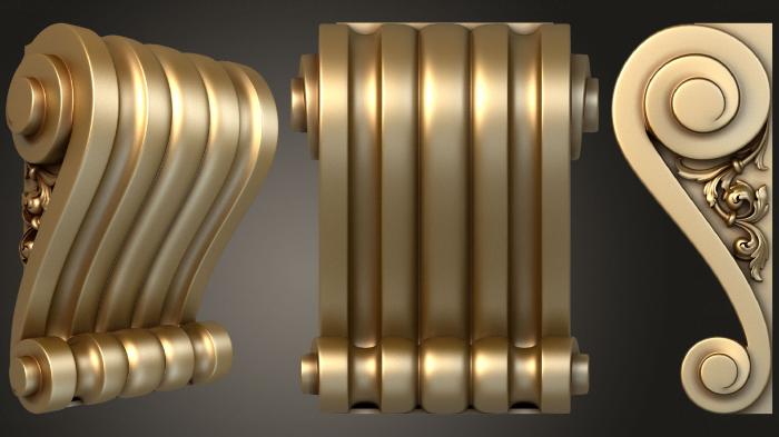 Corbels (KR_0749) 3D model for CNC machine