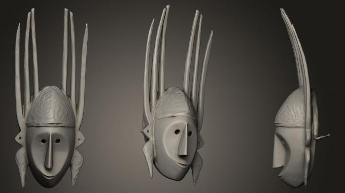 Mask (MS_0133) 3D model for CNC machine