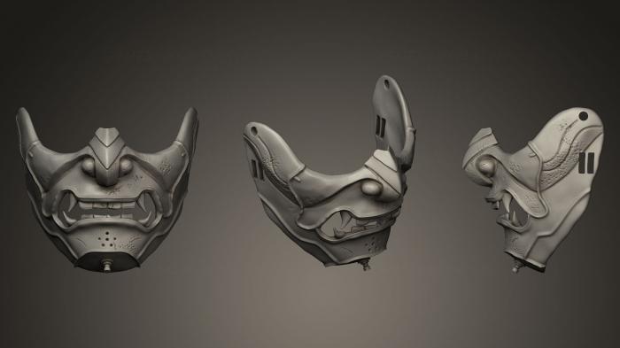 Mask (MS_0163) 3D model for CNC machine