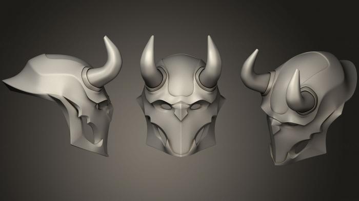 Mask (MS_0215) 3D model for CNC machine