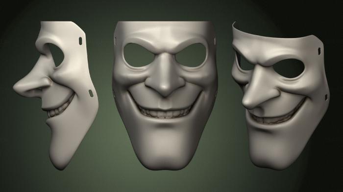 Mask (MS_0339) 3D model for CNC machine