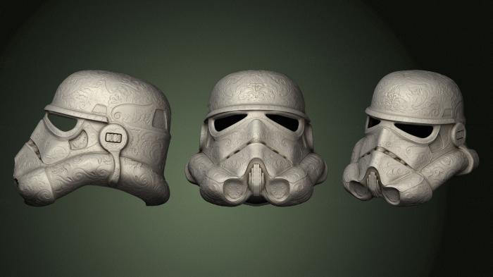 Mask (MS_0343) 3D model for CNC machine