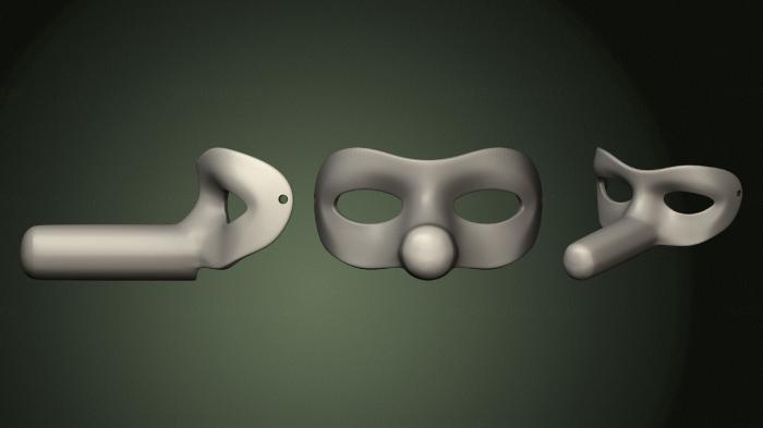 Mask (MS_0354) 3D model for CNC machine