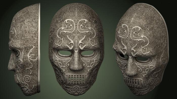 Mask (MS_0366) 3D model for CNC machine