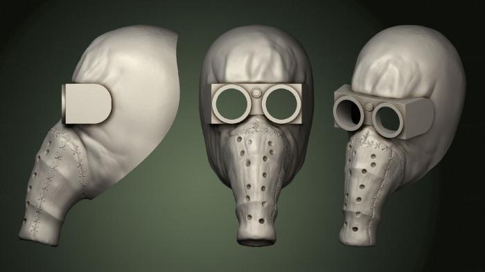 Mask (MS_0387) 3D model for CNC machine