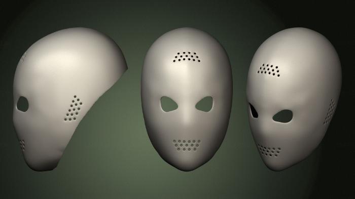 Mask (MS_0388) 3D model for CNC machine
