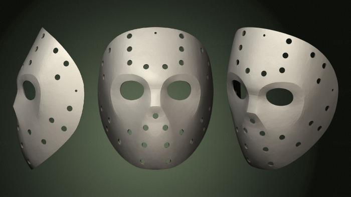 Mask (MS_0411) 3D model for CNC machine