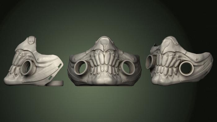 Mask (MS_0413) 3D model for CNC machine