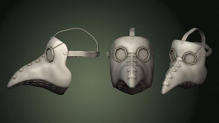 Mask (MS_0479) 3D model for CNC machine