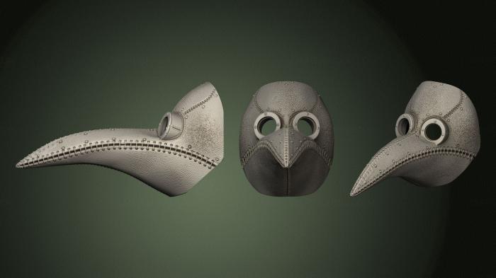 Mask (MS_0480) 3D model for CNC machine
