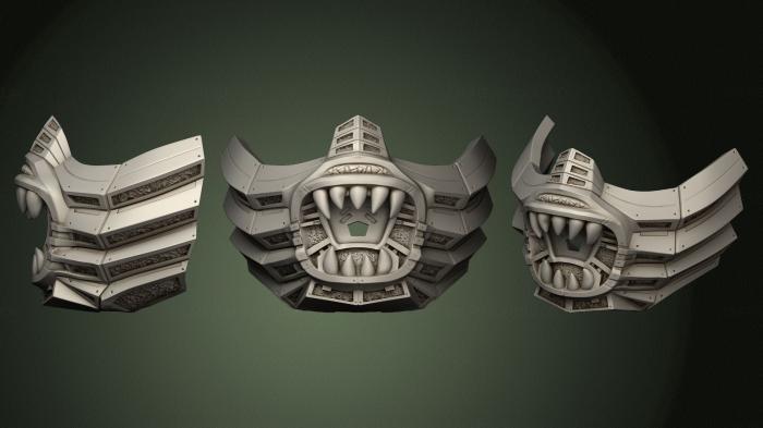 Mask (MS_0490) 3D model for CNC machine