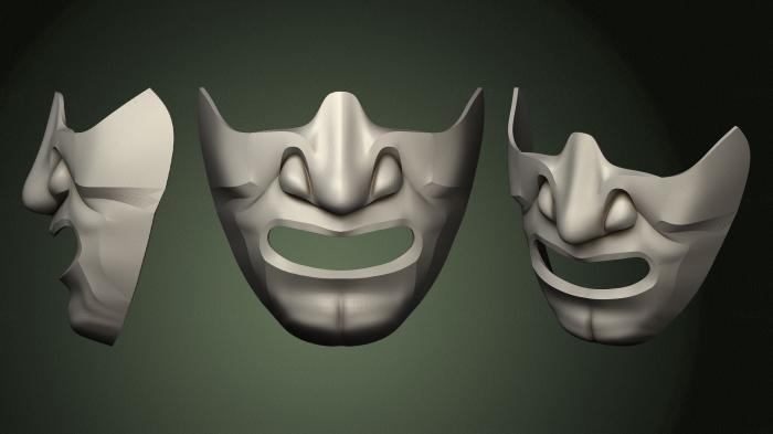 Mask (MS_0495) 3D model for CNC machine