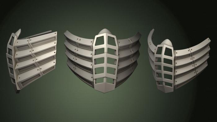 Mask (MS_0501) 3D model for CNC machine
