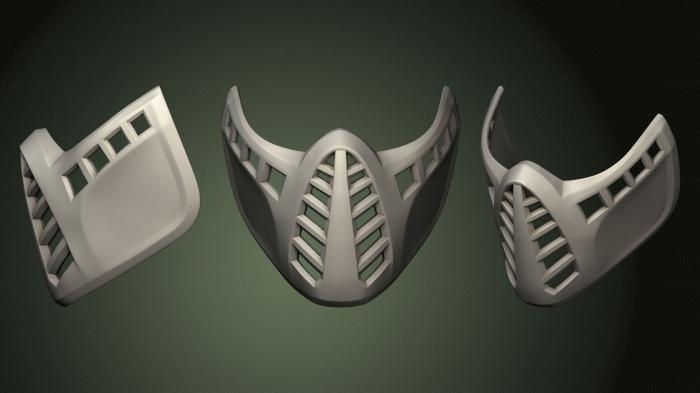 Mask (MS_0504) 3D model for CNC machine