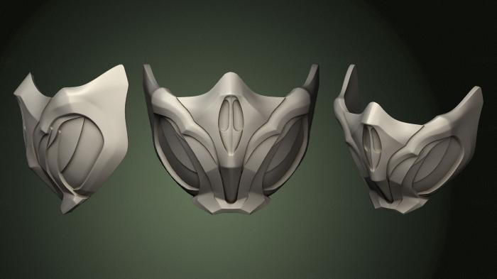 Mask (MS_0506) 3D model for CNC machine
