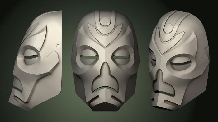 Mask (MS_0513) 3D model for CNC machine