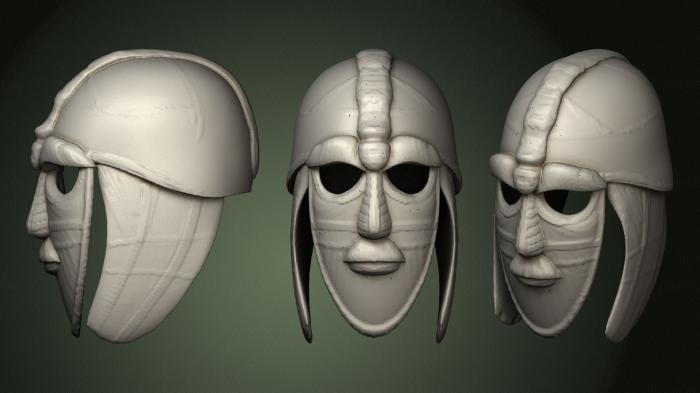 Mask (MS_0534) 3D model for CNC machine