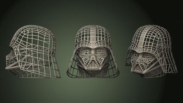 Mask (MS_0544) 3D model for CNC machine