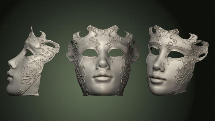 Mask (MS_0546) 3D model for CNC machine