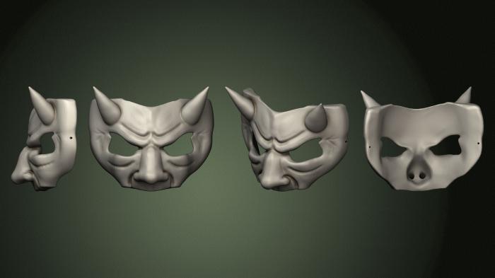 Mask (MS_0591) 3D model for CNC machine