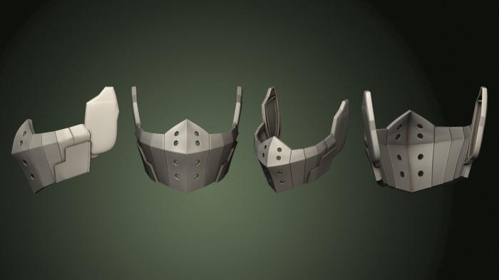 Mask (MS_0611) 3D model for CNC machine