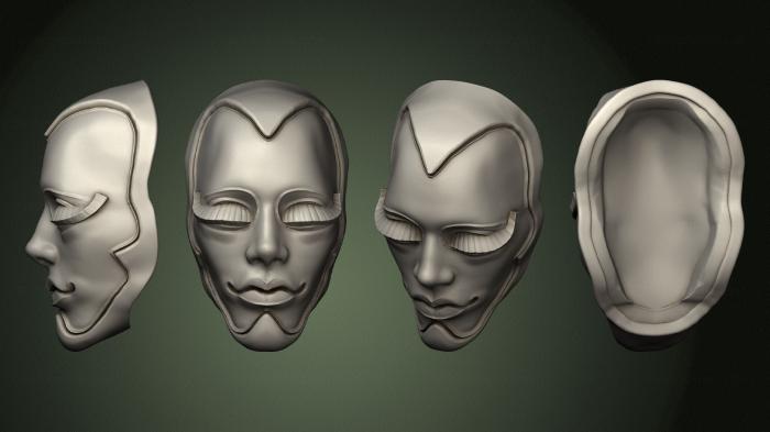 Mask (MS_0626) 3D model for CNC machine