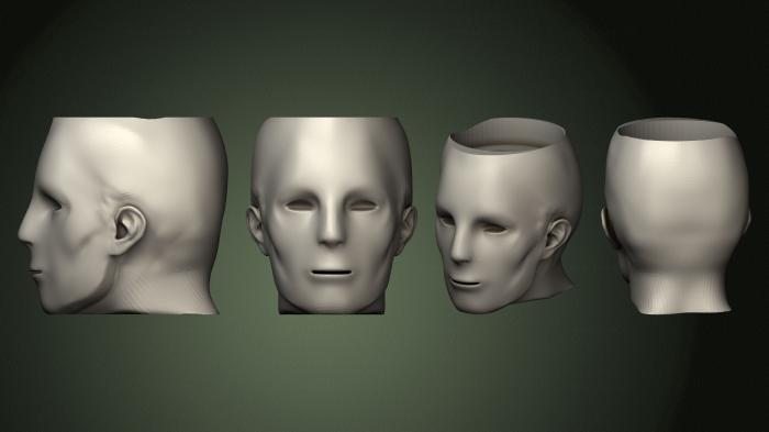 Mask (MS_0629) 3D model for CNC machine