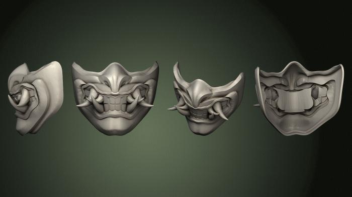 Mask (MS_0667) 3D model for CNC machine