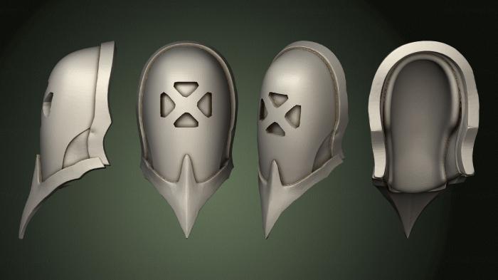 Mask (MS_0682) 3D model for CNC machine