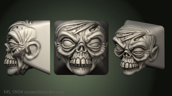 Mask (MS_0904) 3D model for CNC machine