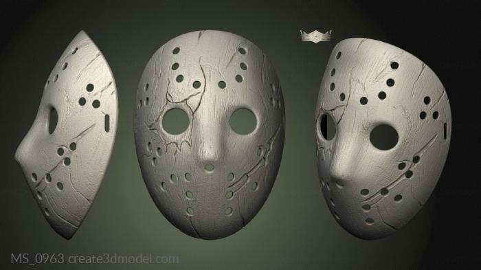 Mask (MS_0963) 3D model for CNC machine