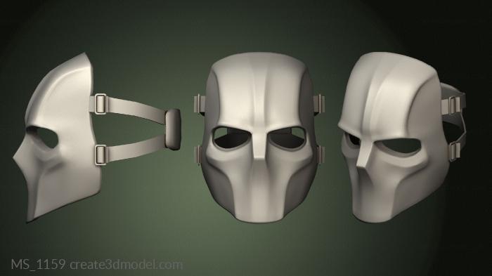 Mask (MS_1159) 3D model for CNC machine