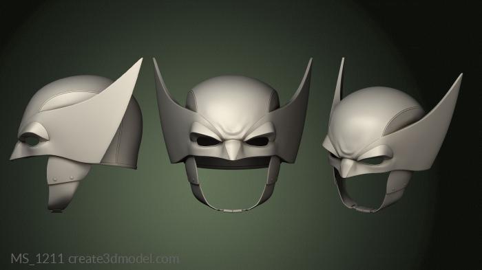 Mask (MS_1211) 3D model for CNC machine