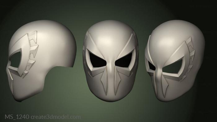 Mask (MS_1240) 3D model for CNC machine