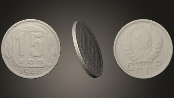Coins (MN_0065) 3D model for CNC machine