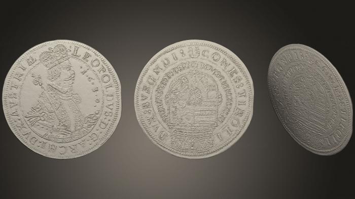 Coins (MN_0096) 3D model for CNC machine