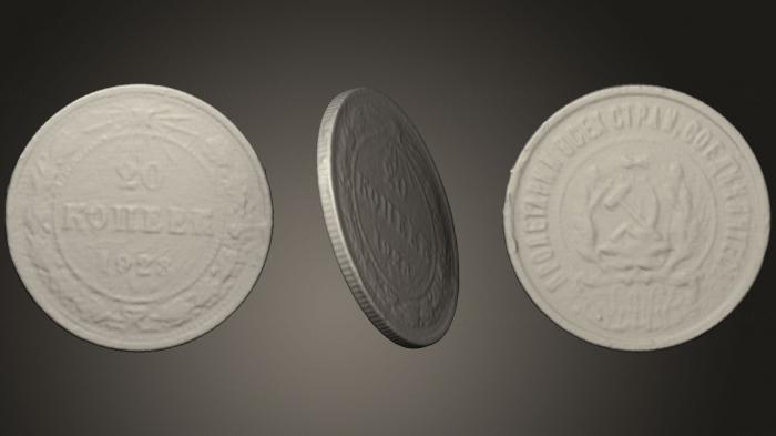 Coins (MN_0101) 3D model for CNC machine