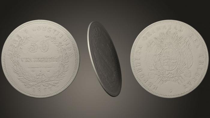 Coins (MN_0103) 3D model for CNC machine