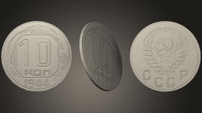 Coins (MN_0121) 3D model for CNC machine